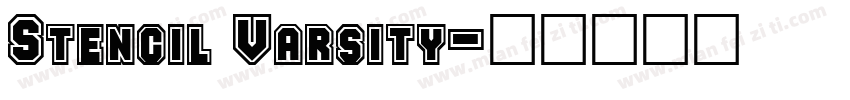 Stencil Varsity字体转换